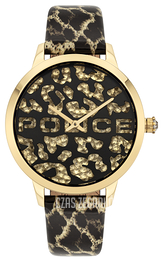 Police Bagan Czarny/Skóra Ø36 mm PL16028MSG/02