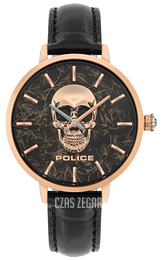 Police Miona Czarny/Skóra Ø36 mm PL16032MSR/02