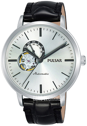 Pulsar Srebrny/Skóra Ø42 mm P9A005X1