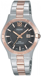 Pulsar Dress Szary/Stal w kolorze różowego złota Ø28 mm PH7430X1