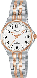 Pulsar Biały/Stal w kolorze różowego złota Ø26 mm PH7490X1