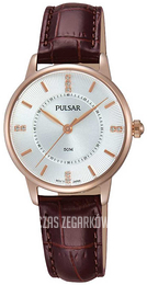 Pulsar Dress Srebrny/Skóra Ø29 mm PH8180X1