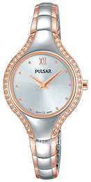 Pulsar Dress Srebrny/Stal w kolorze różowego złota Ø28 mm PM2230X1