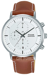 Pulsar Sport Biały/Skóra Ø40 mm PM3077X1