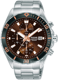 Pulsar Brązowy/Stal Ø43.3 mm PM3195X1