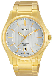 Pulsar Dress Srebrny/Stal w odcieniu złota Ø41 mm PS9384X1