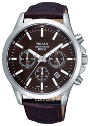 Pulsar Sport Brązowy/Skóra Ø41 mm PT3067X1