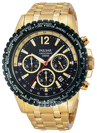 Pulsar Sport Czarny/Stal w odcieniu złota Ø45 mm PT3578X1