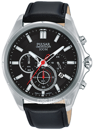 Pulsar Czarny/Skóra Ø44 mm PT3907X1