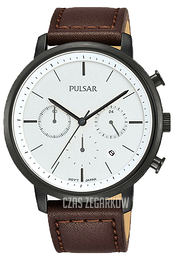 Pulsar Regular Biały/Skóra Ø43 mm PT3941X1