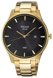Pulsar Dress Czarny/Stal w odcieniu złota Ø41 mm PX3102X1
