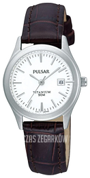 Pulsar Dress Biały/Skóra Ø27 mm PXT917X1