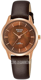 Pulsar Solar Brązowy/Skóra Ø29 mm PY5044X1