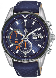 Pulsar Niebieski/Skóra Ø44 mm PZ6031X1