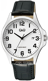Q&Q Classic Biały/Skóra Ø40 mm A480J304Y