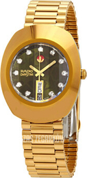 Rado Diastar Original Zielony/Stal w odcieniu złota Ø35 mm R12413533