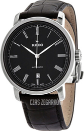 Rado Diamaster Czarny/Skóra Ø41 mm R14806156