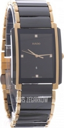 Rado Integral Czarny/Stal w kolorze różowego złota R20219712