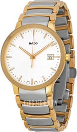Rado Centrix Biały/Stal w kolorze różowego złota Ø38 mm R30554103