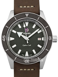 Rado Captain Cook Szary/Skóra Ø42 mm R32505019