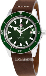 Rado Captain Cook Zielony/Skóra Ø42 mm R32505315