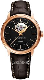 Raymond Weil Maestro Czarny/Skóra Ø40 mm 2227-PC5-20021
