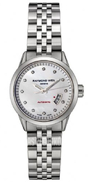 Raymond Weil Freelancer Biały/Stal Ø29 mm 2430-ST-97081