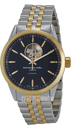 Raymond Weil Freelancer Czarny/Stal w odcieniu złota Ø42 mm 2710-STP-20001