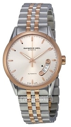 Raymond Weil Raymond Freelancer Srebrny/Stal w kolorze różowego złota Ø38 mm 2770-SP5-65011
