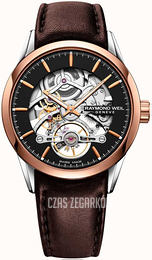 Raymond Weil Freelancer Czarny/Skóra Ø42 mm 2785-SC5-20001