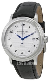 Raymond Weil Maestro Srebrny/Skóra Ø39.5 mm 2837-STC-05659