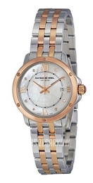 Raymond Weil Raymond Tango Biały/Stal w kolorze różowego złota Ø28 mm 5391-SP5-00995