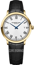 Raymond Weil Toccata Biały/Skóra Ø39 mm 5485-PC-00359