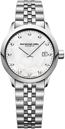 Raymond Weil Freelancer Biały/Stal Ø29 mm 5629-ST-97081