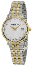 Raymond Weil Raymond Toccata Biały/Stal w odcieniu złota Ø29 mm 5988-SPS-97081