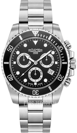 Roamer Monza Deep Sea 100 Czarny/Stal Ø41 mm 851837-41-55-20