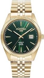 Roamer Monza Amalfi Gents Zielony/Stal w odcieniu złota Ø42 mm 852833-48-75-20