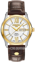 Roamer Monza Saturn II Srebrny/Skóra Ø40 mm 960637-47-13-09