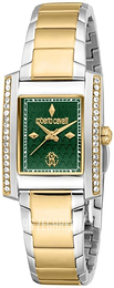 Roberto Cavalli by Franck Muller Soletta Zielony/Stal w odcieniu złota RC5L120M0095