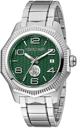 Roberto Cavalli by Franck Muller Aion Time Zielony/Stal Ø42 mm RV1G119M0051