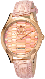 Roberto Cavalli by Franck Muller Dress Różowy/Skóra Ø36 mm RV1L041L0041