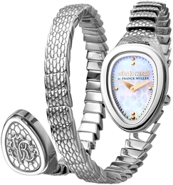 Roberto Cavalli by Franck Muller Dress Biały/Stal Ø22 mm RV1L092M0011