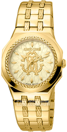 Roberto Cavalli by Franck Muller Dress Żółte złoto/Stal w odcieniu złota Ø33 mm RV1L114M0071