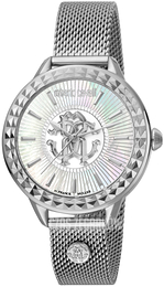 Roberto Cavalli by Franck Muller Franck Muller Biały/Stal Ø36 mm RV1L125M0051