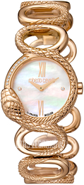 Roberto Cavalli by Franck Muller Franck Muller Biały/Stal w kolorze różowego złota Ø27 mm RV2L018M0036