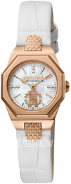 Roberto Cavalli by Franck Muller Franck Muller Biały/Skóra Ø24 mm RV2L055L0051