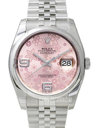 Rolex Datejust Steel Różowy/Stal Ø36 mm 116200-0086