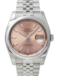 Rolex Datejust Steel Różowy/Stal Ø36 mm 116200-0095