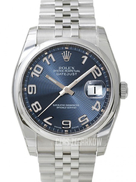 Rolex Datejust Steel Niebieski/Stal Ø36 mm 116200/59