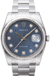 Rolex Datejust 36 Niebieski/Stal Ø36 mm 116234-0123